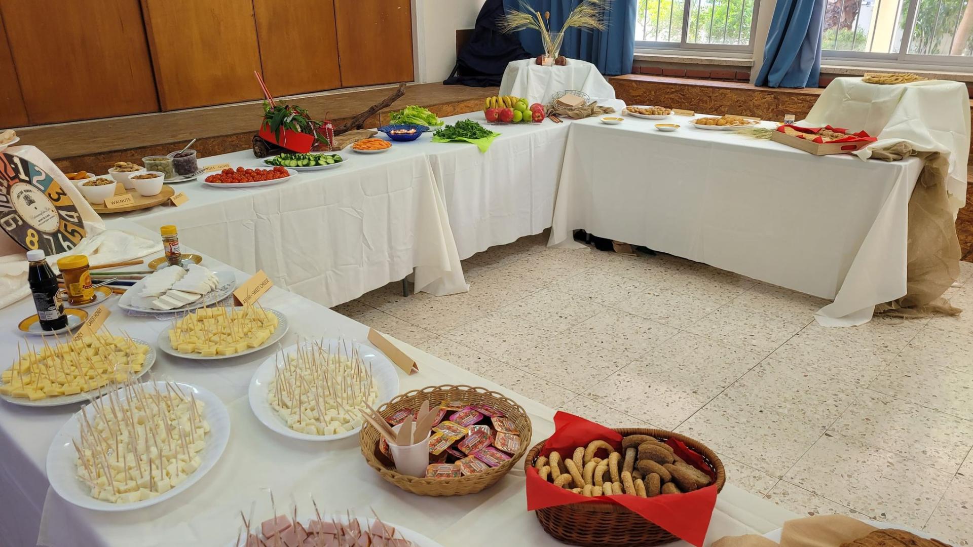 A selection of Cypriot buffet food